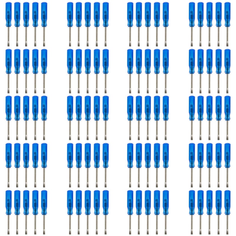 GENNEL 100pcs 45mm x 2mm 2.0mm Mini Size Slotted Word Flat Screwdrivers Eyeglass Cellphone HDD Camera Laptop Repair Tool - Image 1